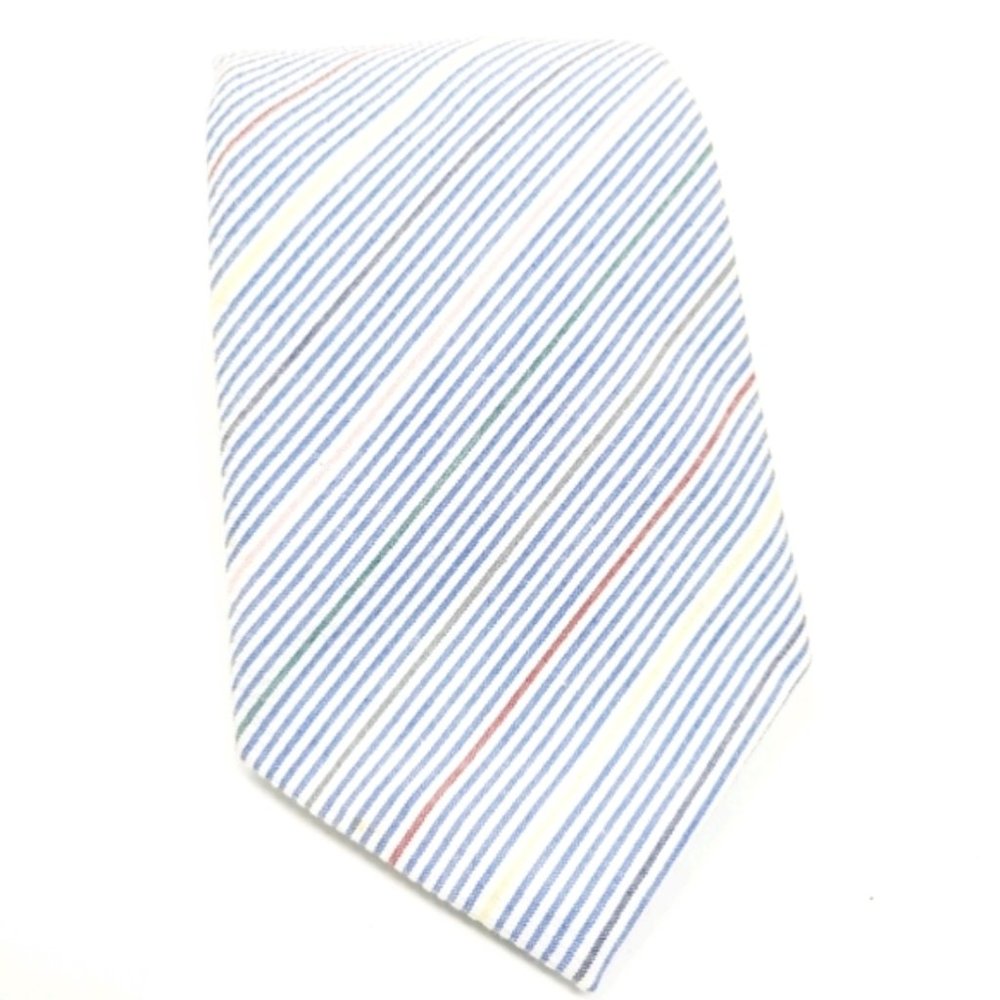 Boston Traders | Summer Seersucker Striped Tie